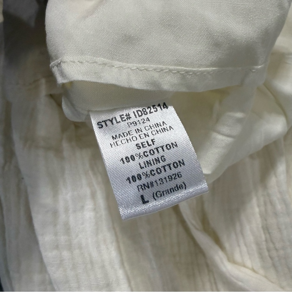 Light Cream Sleeveless Tie-Waist Summer Dress - Picture 4 of 5